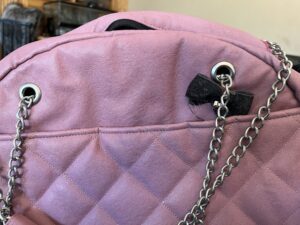 Pink Quilted Dog Carrier