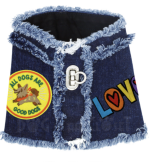 all Dogs Are Good Denim Harness Vest