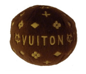 Chewy Vuiton Ball Dog Toy