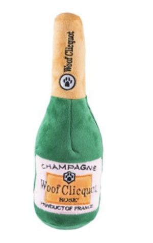 Woof Clicquot Rosé Champagne Bottle Toy