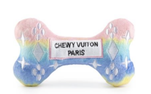 Pink Ombre Chewy Vuiton Bone Plush Toy