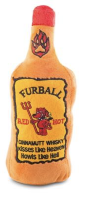 Furball Cinnamutt Whisky Bottle Dog Toy