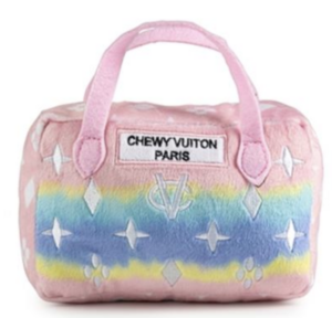 Pink Ombre Chewy Vuiton Bag Dog Toy