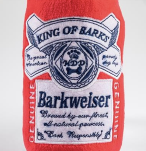 Barkweiser Beer Can Plush Dog Toy