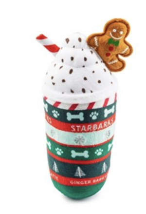 Starbarks Ginger Bark Latte Plush Dog Toy