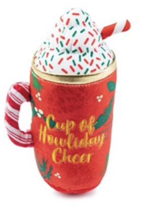 Howliday Cheer Mug Christmas Dog Toy
