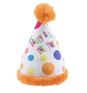 Happy Birthday Party Hat Dog Toy