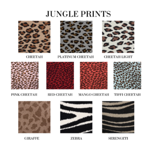 Jungle Print Crystal Paw Travel Pouch