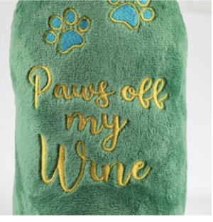 Pawfoot Wine Bottle Plush Dog Toy