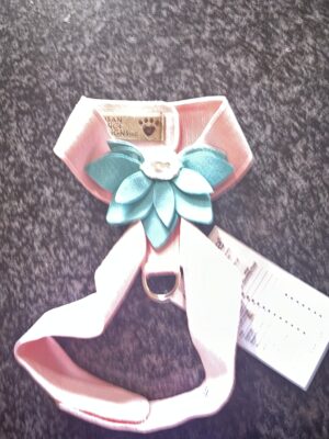 Clearance Puppy Pink with Bimini Blue Water Lily Tinkie Harness