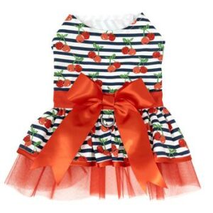 Cherry Stripe Harness Dress