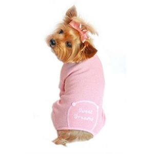 Pink Sweet Dreams Thermal Dog Pajamas