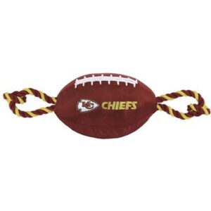 Kansas City Chiefs Nylon Football Dog Toy