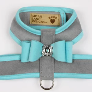 Tinkie Harness with Contrasting Big Bow & Trim by Susan Lanci Designs