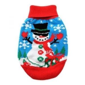 Combed Cotton Ugly Sweater with Snowman