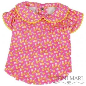 mini pink daisies shirt